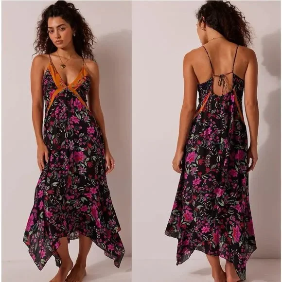free people there she goes maxi dress There She Goes Printed Maxi Slip by Intimately at Free People, Size: M